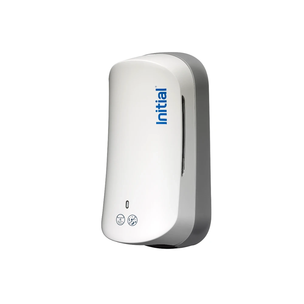 No-touch hand sanitiser white side