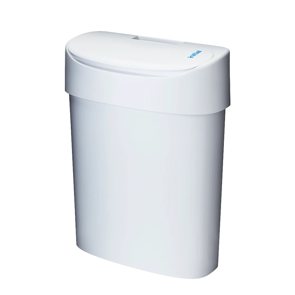 Manual sanitary bin white side
