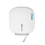Jumbo toilet roll dispenser white front