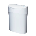 Manual sanitary bin white side