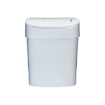Manual sanitary bin white front